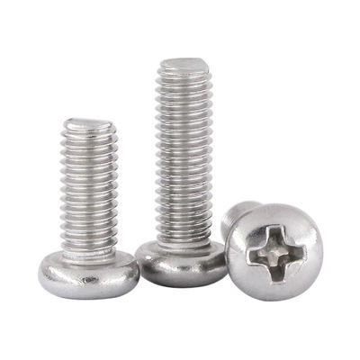 Parafusos principais dos prendedores de aço de Phillips Round Head Screws Stainless
