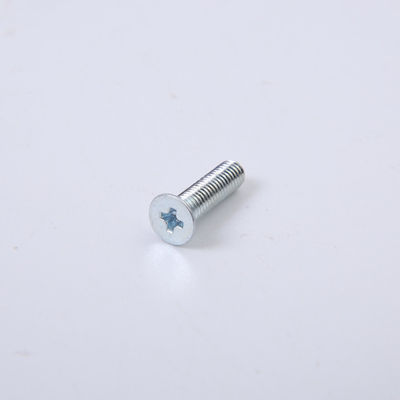 10-24 10-32 14-20 parafusos principais lisos escareados galvanizados aço carbono do zinco padrão preto