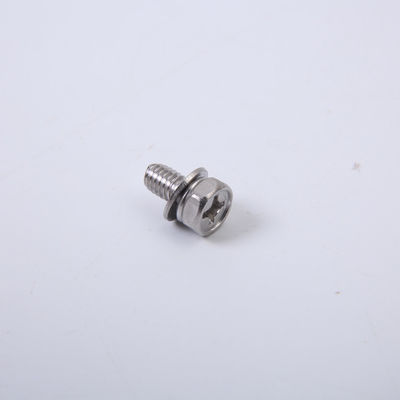O aço carbono folheado a níquel parafusa o grupo de M3M4M5M6 Pan Head Combination Screw Three