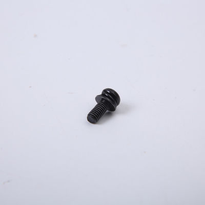Arruela de pressão lisa Recessed transversal M2M3M4M6 da cabeça do círculo do preto de Pan Head Screws GB9074.8