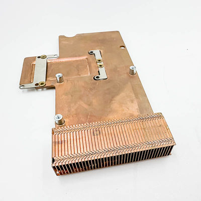 dissipador de calor de cobre puro, radiador do dente do alto densidade, componentes eletrônicos, dissipador de calor do dente da pá, placa de cobre