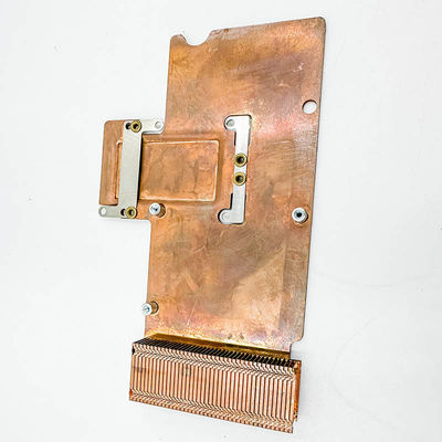 dissipador de calor de cobre puro, radiador do dente do alto densidade, componentes eletrônicos, dissipador de calor do dente da pá, placa de cobre