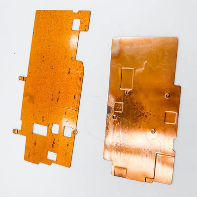 Dissipador de calor de cobre puro, placa de cobre do dissipador de calor do dente da pá