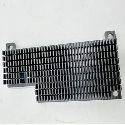 Dissipador de calor anodizado preto do sistema de refrigeração, dissipador de calor de alumínio feito sob encomenda do processador central