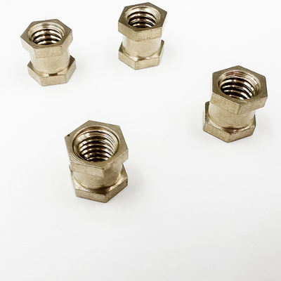 Luva do cobre que processa fazer à máquina feito sob encomenda do CNC das peças de precisão dos acessórios do hardware