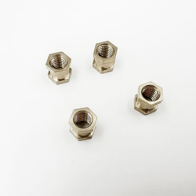 Luva do cobre que processa fazer à máquina feito sob encomenda do CNC das peças de precisão dos acessórios do hardware