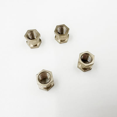 Luva do cobre que processa fazer à máquina feito sob encomenda do CNC das peças de precisão dos acessórios do hardware