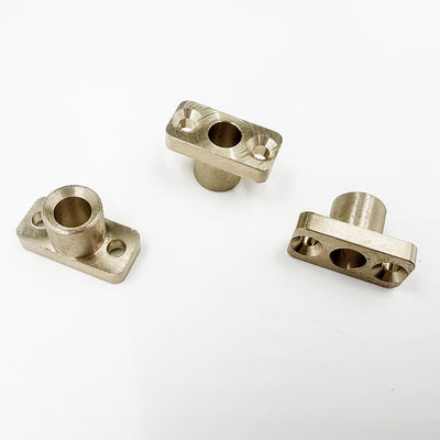 A coluna de cobre feita à máquina do cobre da porca dos componentes do CNC a precisão de bronze personalizou