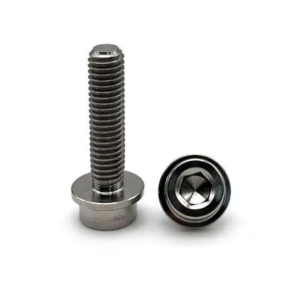 O titânio M6 parafusa prendedores de grande resistência do titânio coloca o parafuso sextavado principal