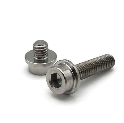 O titânio M6 parafusa prendedores de grande resistência do titânio coloca o parafuso sextavado principal