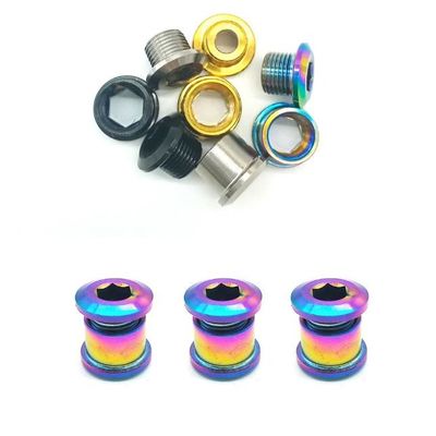 O titânio feito sob encomenda parafusa parafuso do disco do Mountain bike dos prendedores TC4 o único