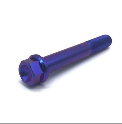 Prendedor automotivo da liga externo do titânio do parafuso da flange do parafuso do hexágono ISO9001