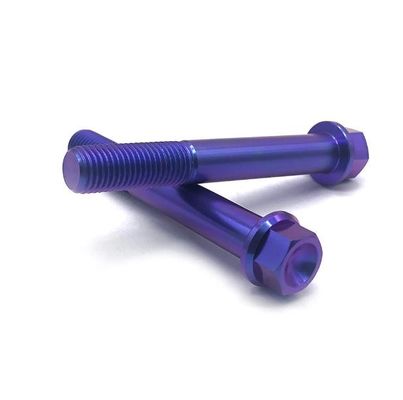 Prendedor automotivo da liga externo do titânio do parafuso da flange do parafuso do hexágono ISO9001