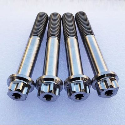 A flange da liga do titânio aparafusa os parafusos personalizou os parafusos alterados do titânio