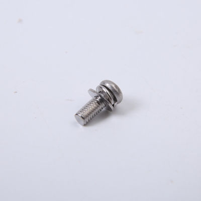 Combinação redonda de Pan Head Bolt With Washer da cabeça dos parafusos de aço inoxidável do M2 M2.5 M3 M4