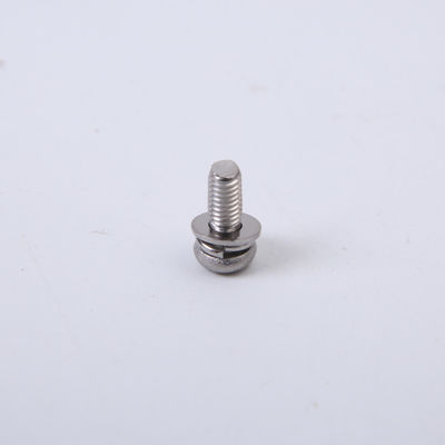 Combinação redonda de Pan Head Bolt With Washer da cabeça dos parafusos de aço inoxidável do M2 M2.5 M3 M4