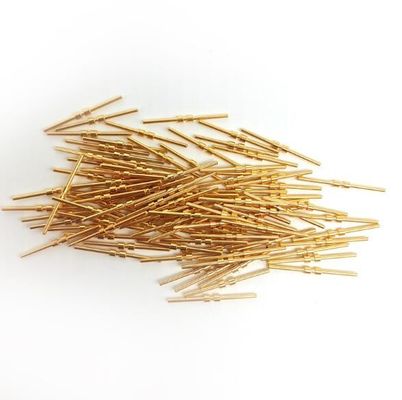 O ouro de bronze chapeou o ouro contínuo da agulha chapeou o dedal do Pin/mola de Pogo da ponta de prova do teste
