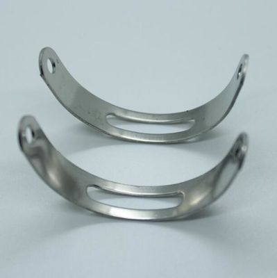 Metal personalizado curvado que carimba o anel de aço inoxidável semi circular das peças