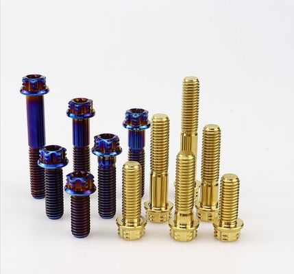 Arco da liga do titânio o micro que anodiza Mao Self Drilling Self Tapping parafusa de aço inoxidável